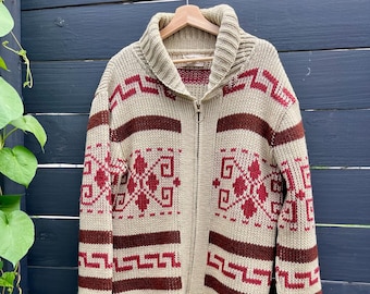Vintage The DUDE (The Big Lebowski) Shawl-Collar Cardigan Sweater by Pendleton | size medium