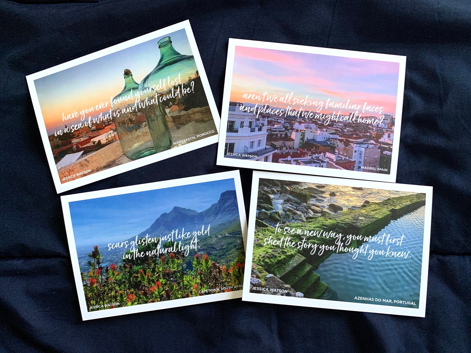 Inspirational Postcards set of 4 Etsy