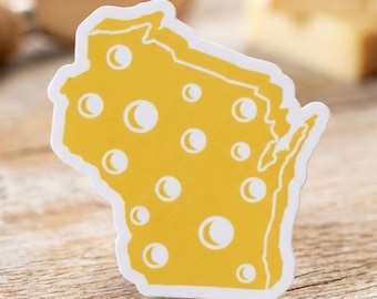 Wisconsin Clear Vinyl Sticker, Wisconsin State Decal