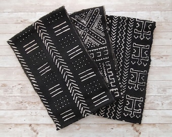Authentic African Mud Cloth Fabric, Mudcloth Strip