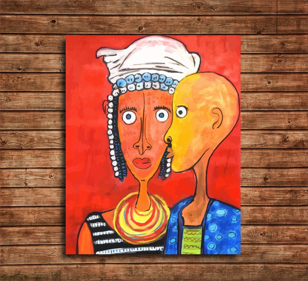 Tribal Wall Art Print, Colorful Ethnic Print, African Wall Art Print Etsy