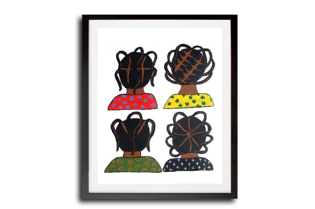 African Barber Shop Print, African Wall Art Print, African Barber Shop ...