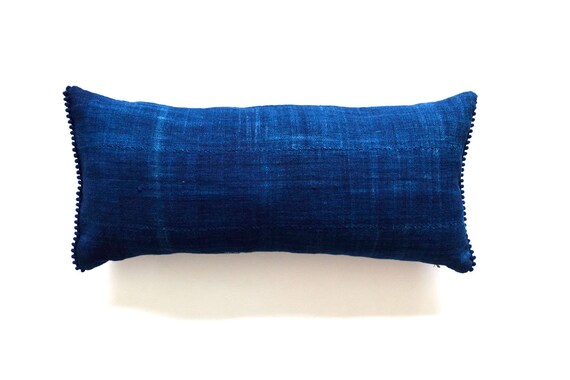 Indigo Mudcloth Pillow Cover Indigo Faded Indigo Mudcloth Pillow Cover for