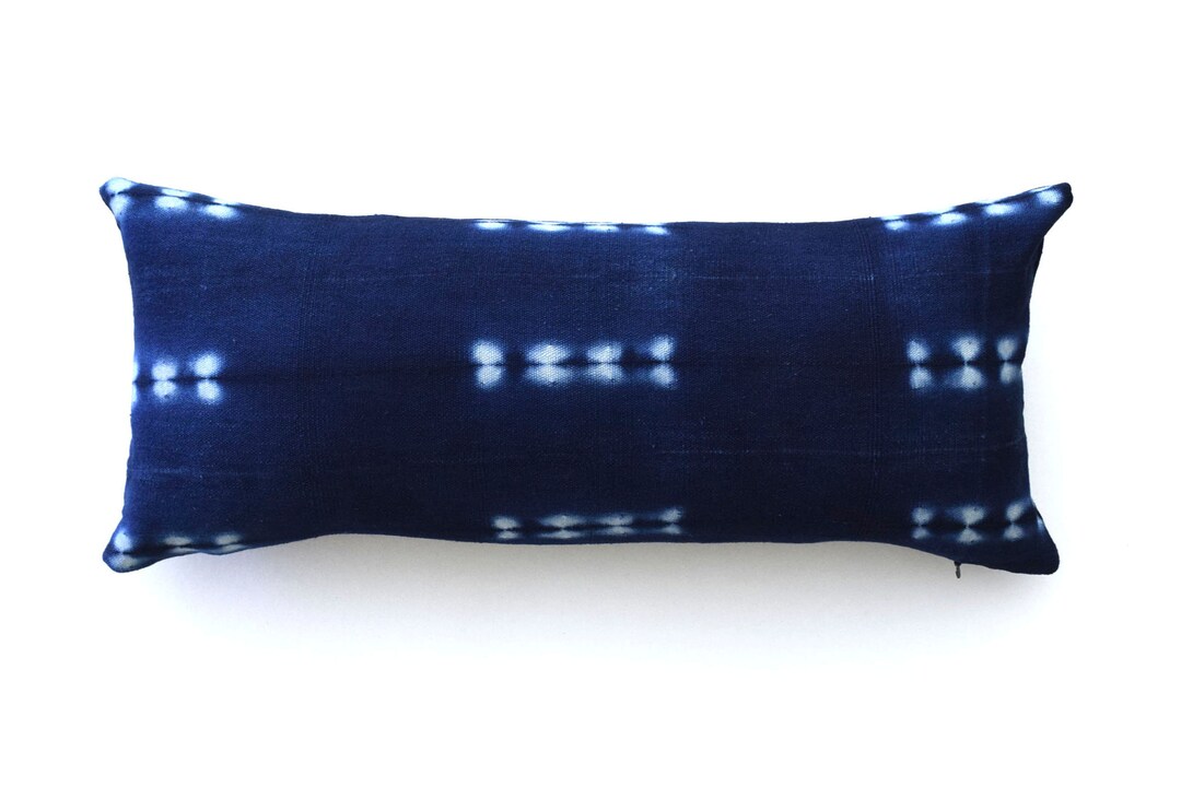 Authentic African Indigo Mudcloth Pillow Cover Tribal Pillow Etsy