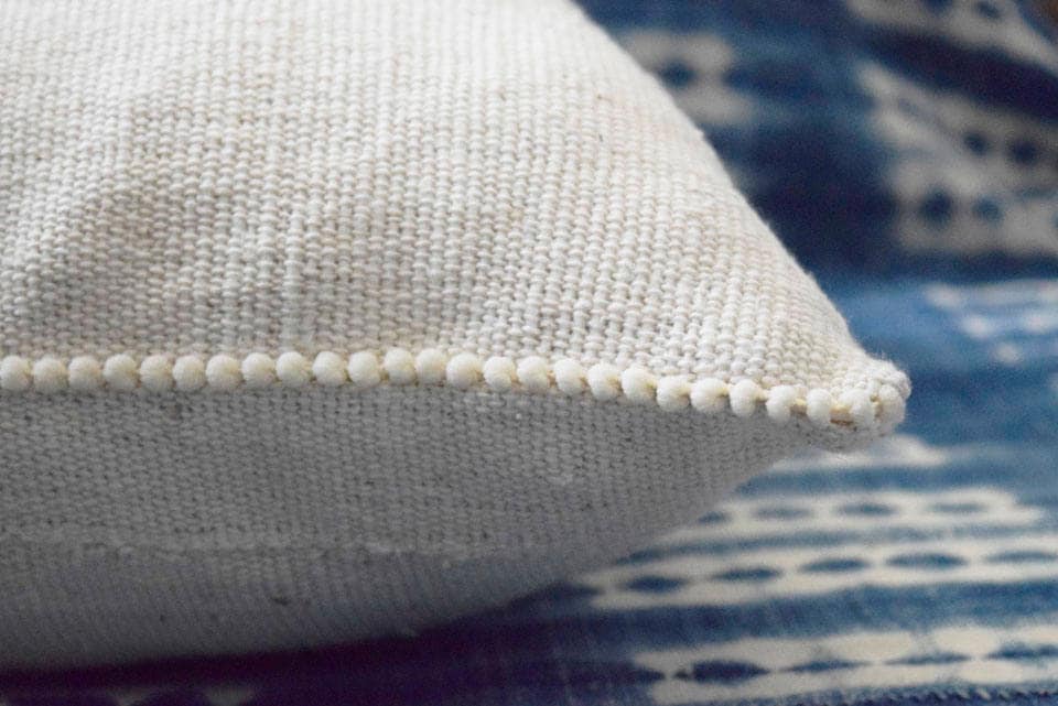 Mudcloth pillow cover, Double sided mudcloth pillow, Tribal off white pillow cover
