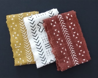 Mudcloth fabric, Mudcloth pieces, mudcloth strip