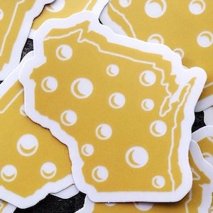Wisconsin Sticker, Wisconsin Clear Vinyl Sticker