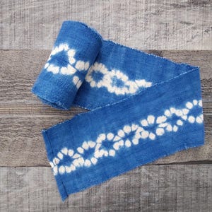Indigo Mudcloth Fabric Strip: DIY Craft Supply (66&quot;L x 4&quot;W