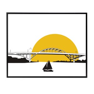 Hoan Bridge Print, Milwaukee Hoan Bridge Wall art