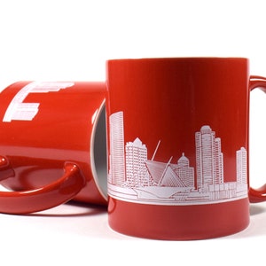 Milwaukee Skyline Mug - Ref: Red / White