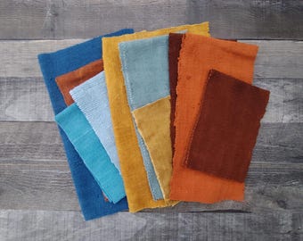 Assorted Mudcloth Fabric Scraps: DIY Craft Pieces