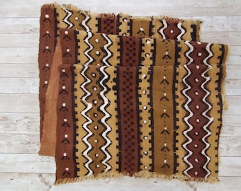 Mudcloth Fabric: Handmade Cotton Textile (60" x 20")