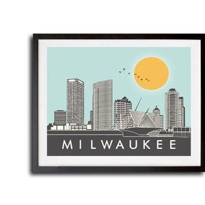 Milwaukee New Skyline Print, New MKE Skyline