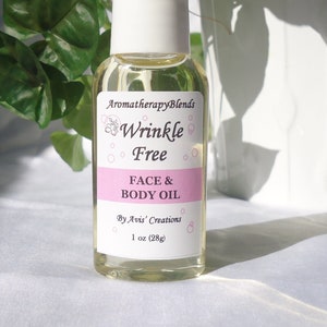 Wrinkle Free, Face & Body Oil, Anti-aging, Moisturizing, All-natural