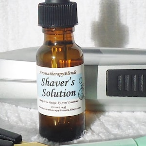 Shaver&#39;s Solution, for Hair Bumps and clipper or razor Infection control, our Bump Free Recipe, 1/2 oz Size.