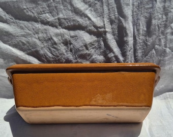 Vintage French Terrine/Pâté Dish - SIF Glazed Earthenware Loaf Pan - Made in France Baking Dish