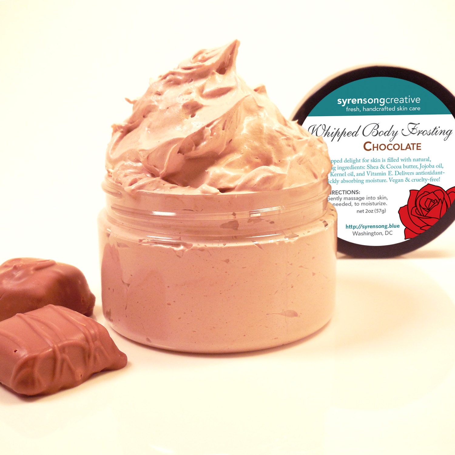Chocolate Whipped Body Frosting Handmade Whipped Body Butter Etsy