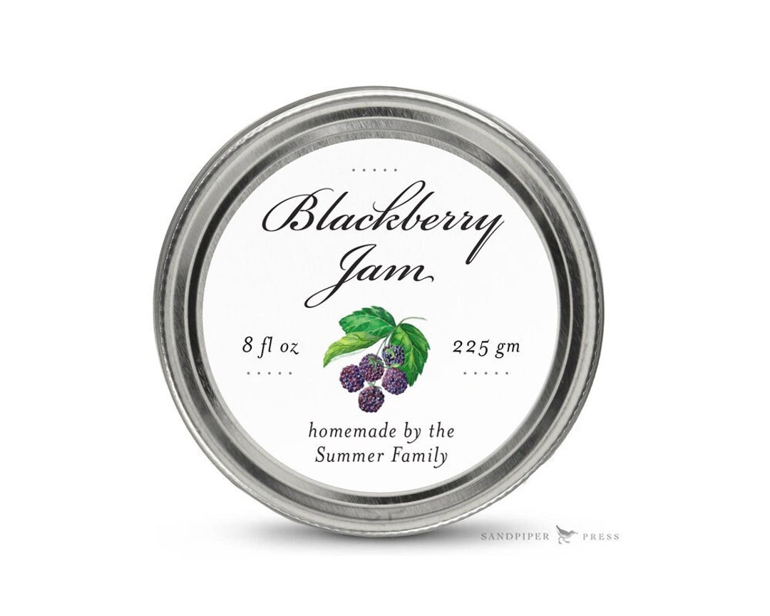 Printed Jam or Jelly Labels custom Matte Waterproof Stickers Etsy