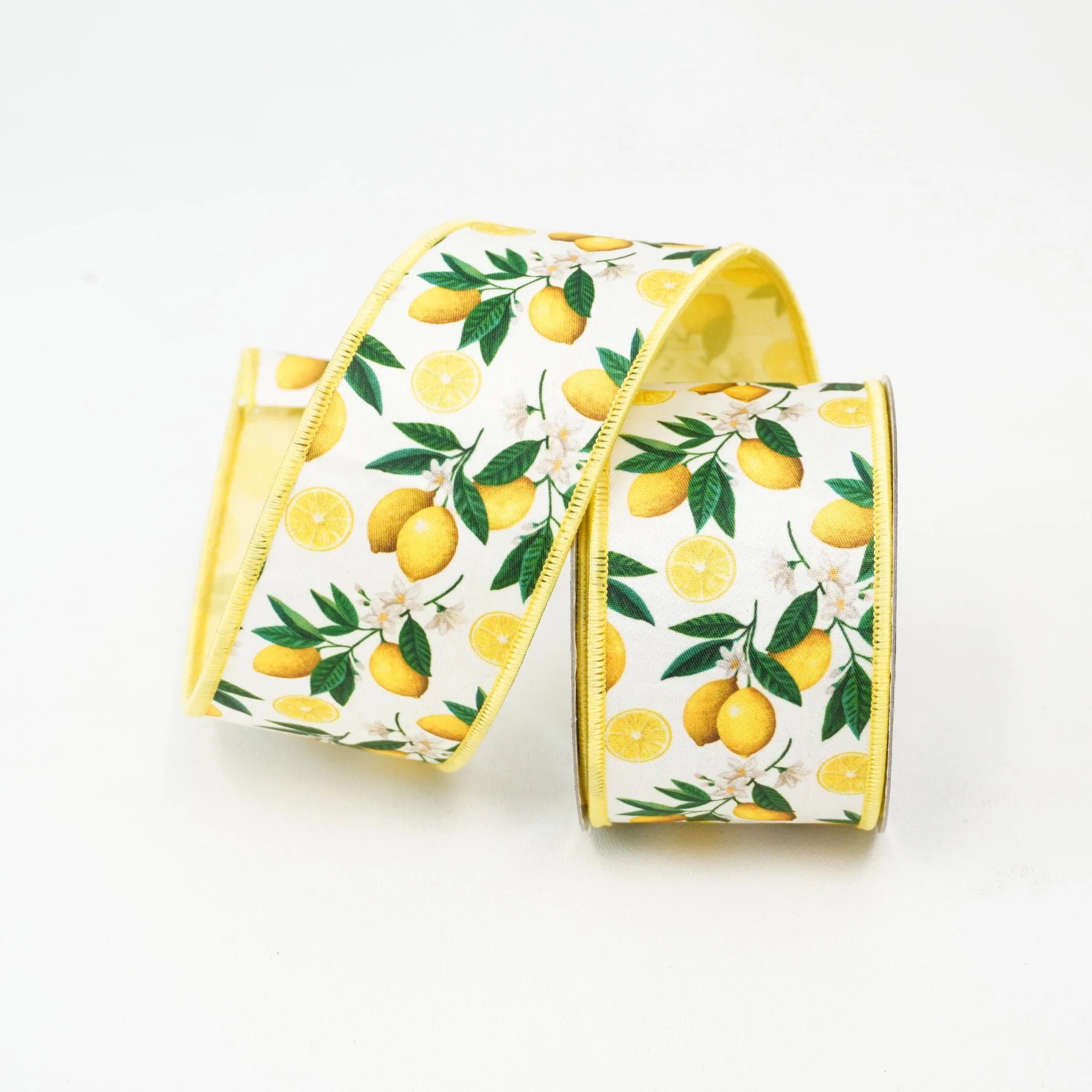 Farrisilk Ribbon  Inch Lemon Blossom Ribbon Ribbon With - Etsy