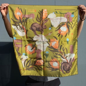 Silk Scarf Print Deep in the Forest image 4