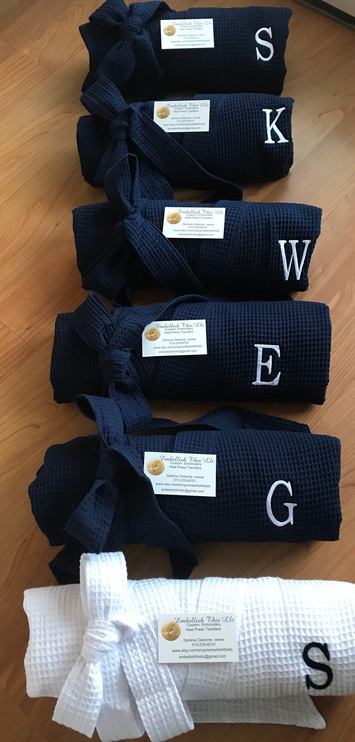 6 Personalized Bridesmaids Robes 6 Bridesmaids Robes 6 Etsy