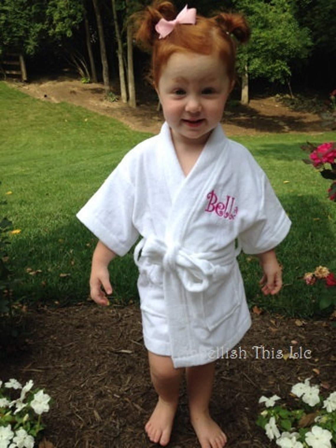 Kids PERSONALIZED Robe Terry Velour Robe Toddlers Robe Kids Etsy
