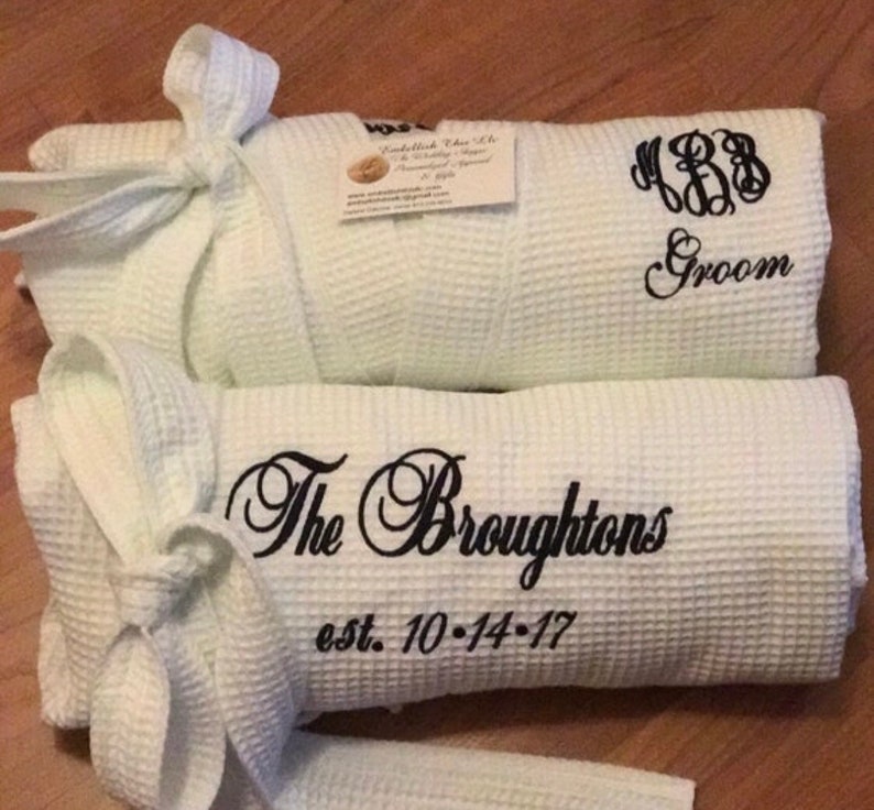 Personalized Mens Robe Mens Spa Robe Personalized Grooms Etsy