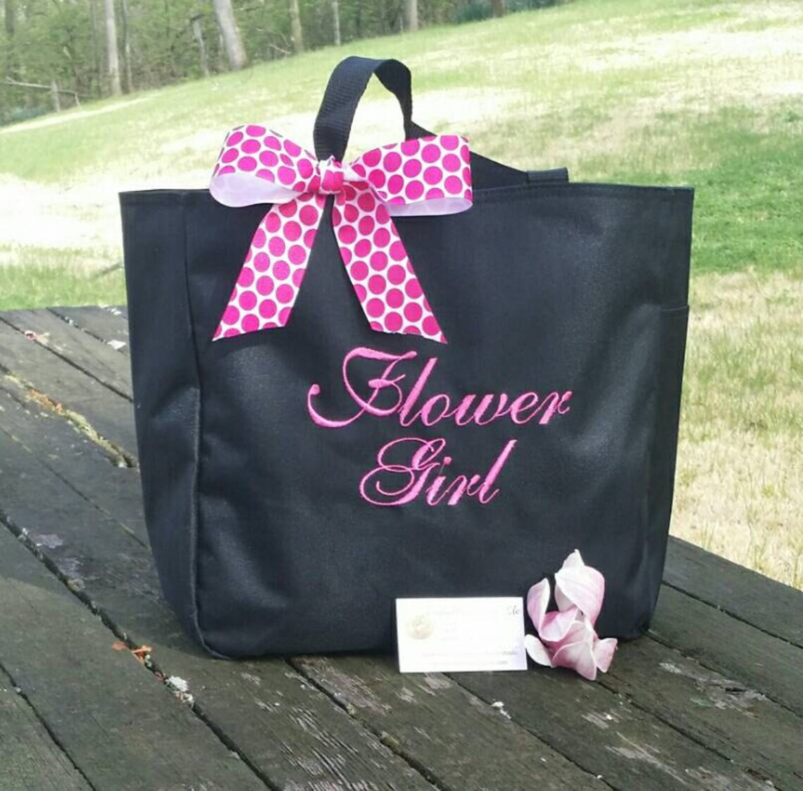 FLOWER GIRL Gift Bag Petal Princess Princess of Petals 2 Etsy