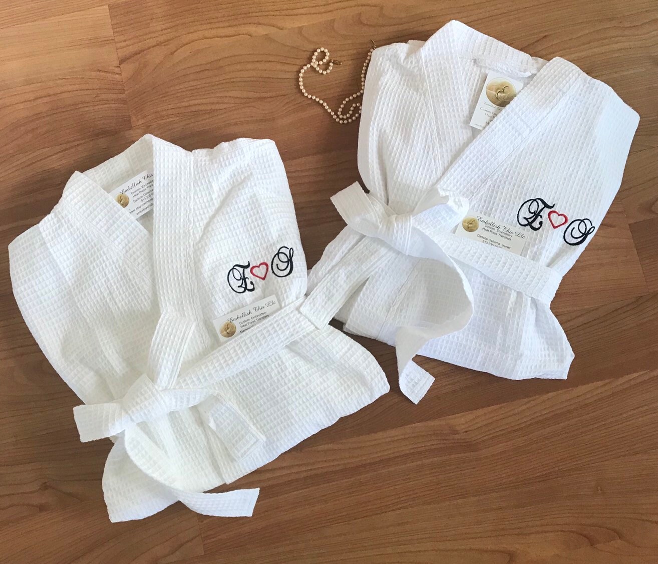 Couples Personalized Robes Spa Cotton Robes set of 2 ROBES Etsy