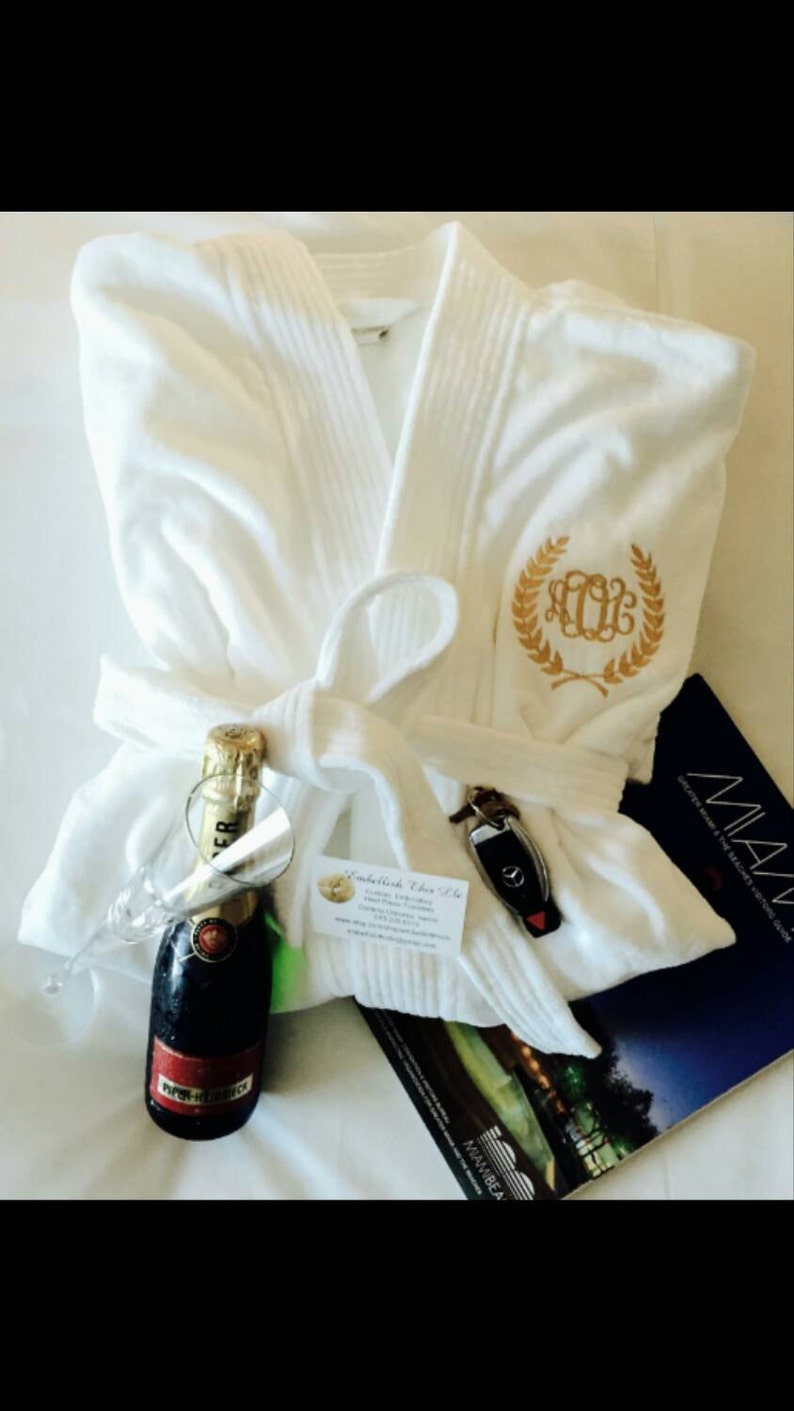 Hotel Plush Robe Set Velour Spa Robe Set ROBE and SLIPPER Etsy