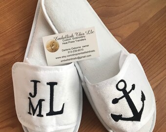 personalized house slippers