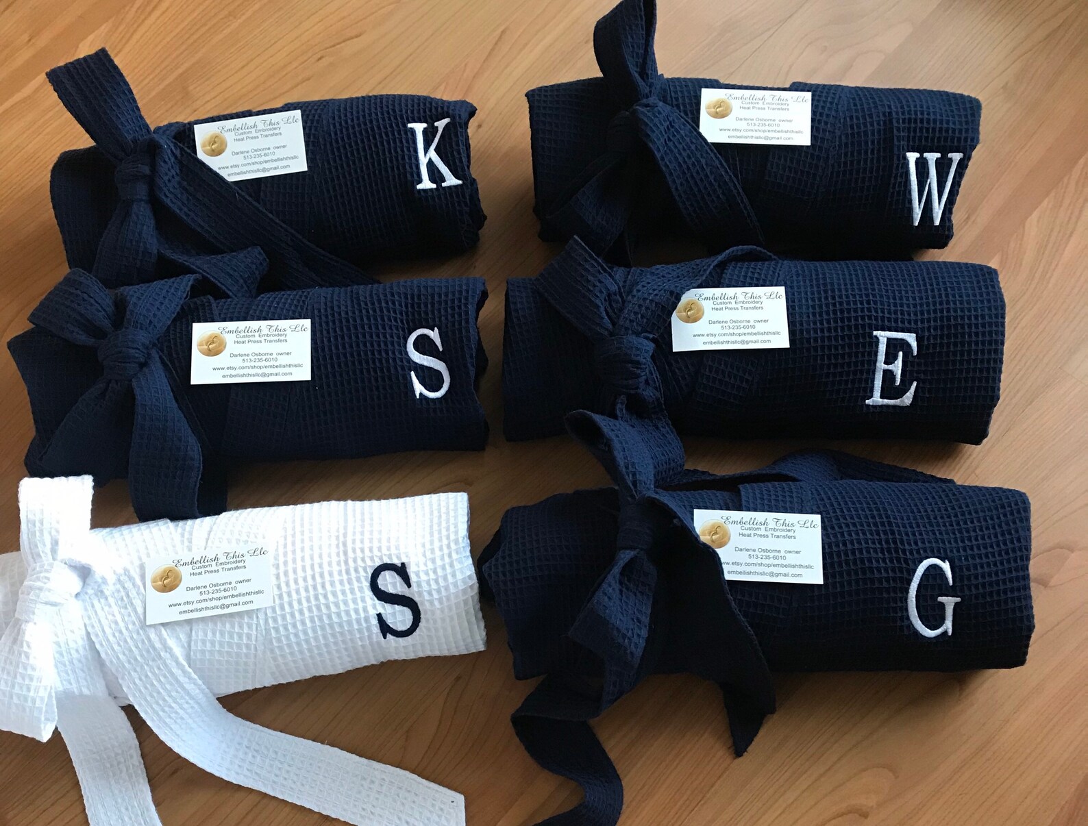 6 Personalized Bridesmaids Robes 6 Bridesmaids Robes 6 Etsy