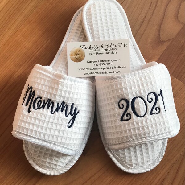 personalised baby slippers