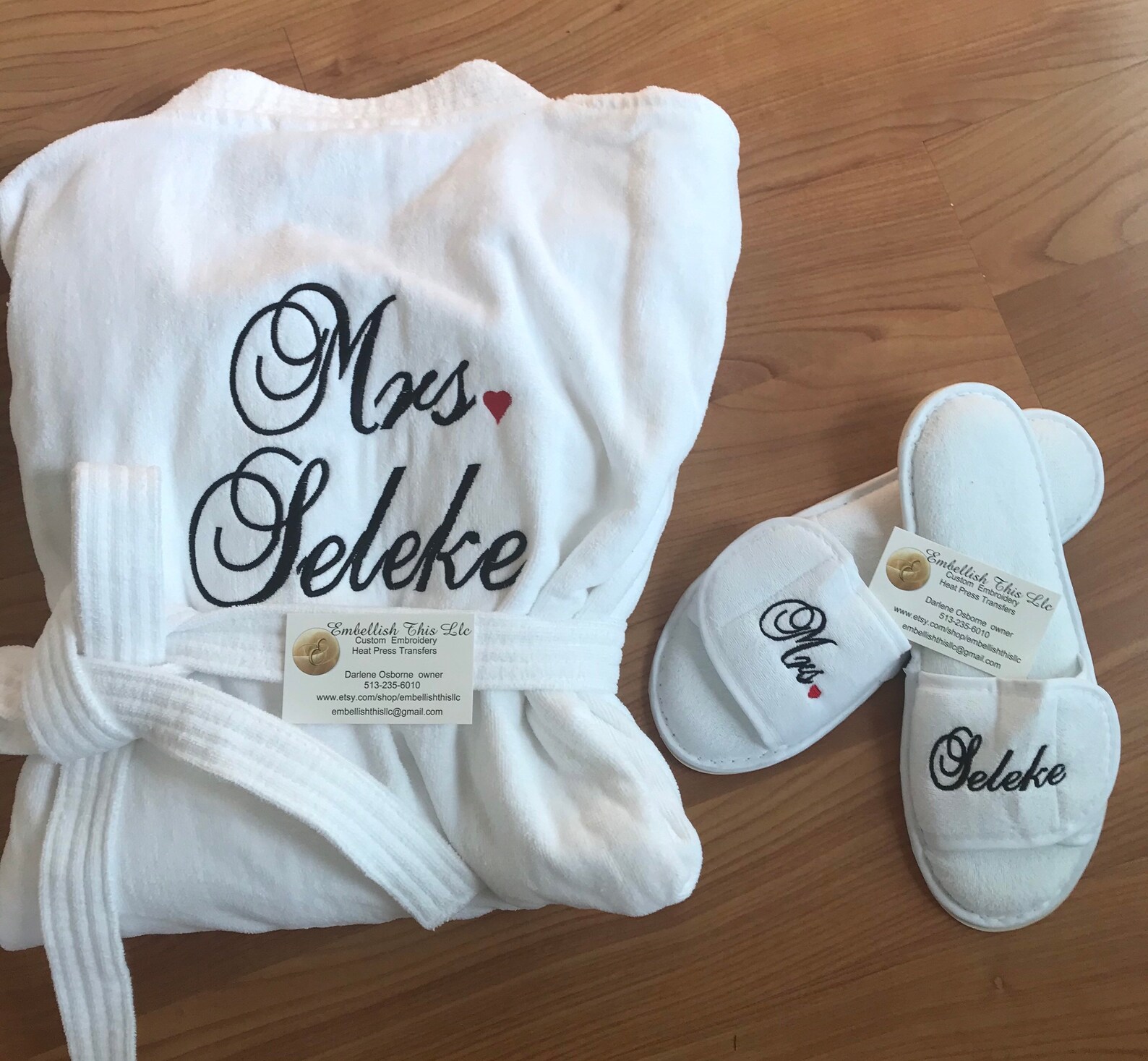 Personalized Plush Velour Spa Robe Set ROBE and SLIPPER Set Etsy