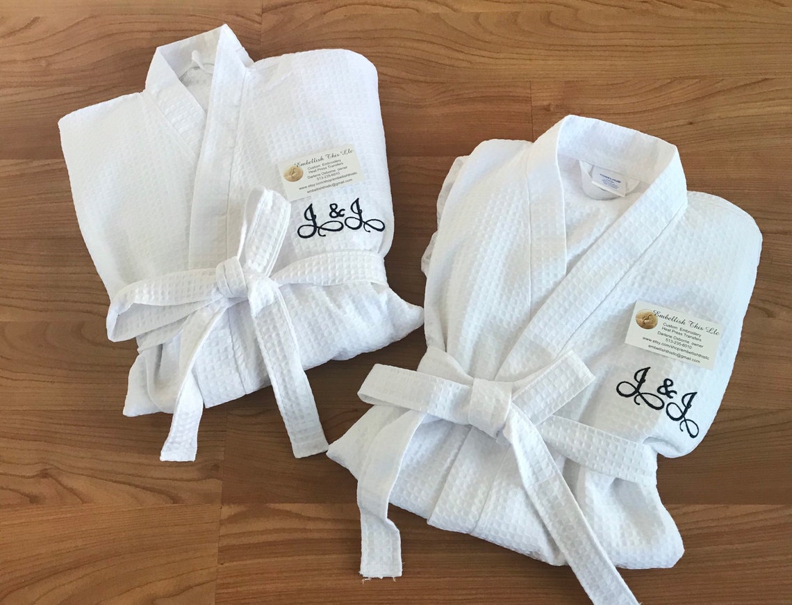 Mr & Mrs Robes Bride and Groom Set of 2 2 Waffle Weave Etsy