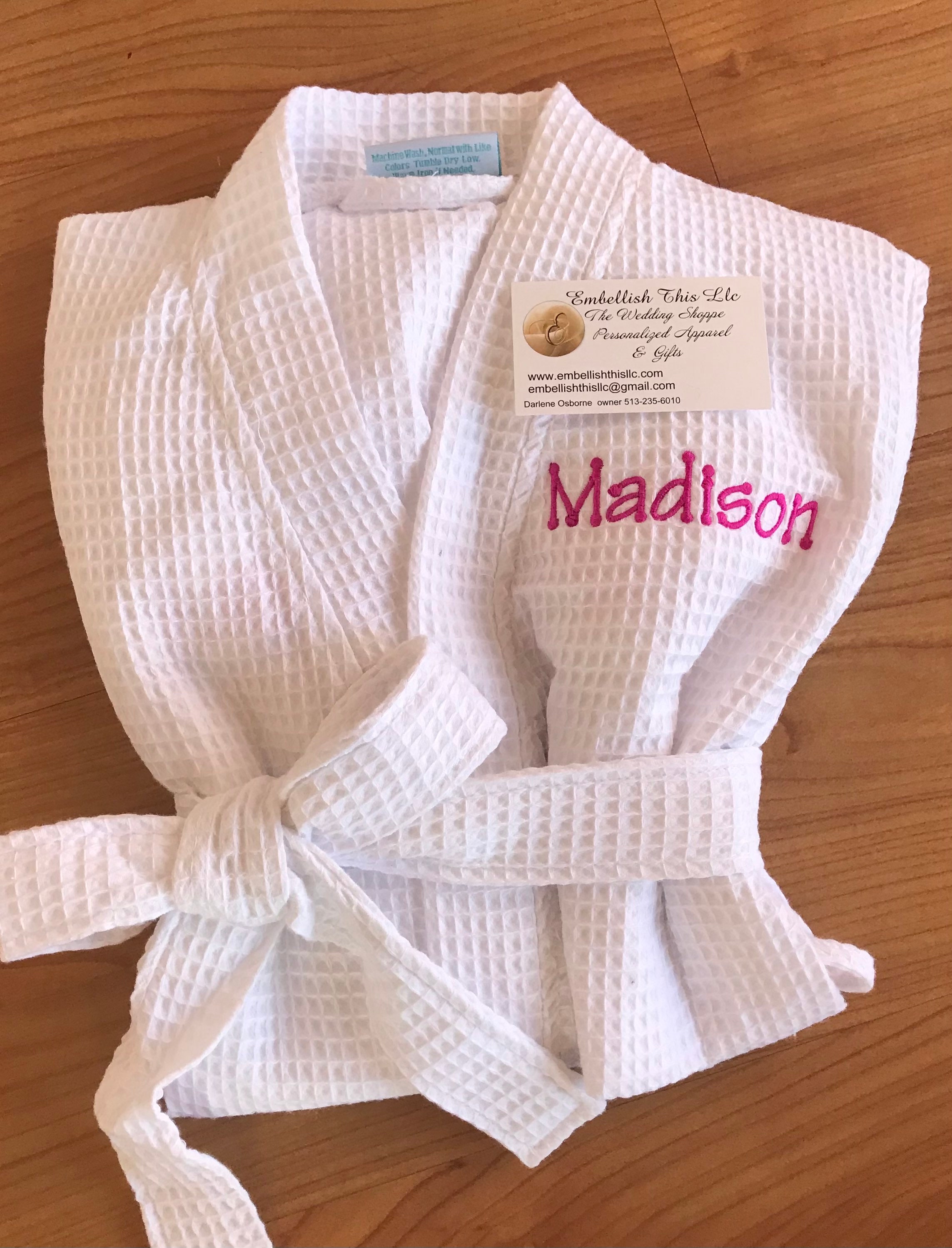 Girls PERSONALIZED birthday Robe Birthday spa robes youth Etsy