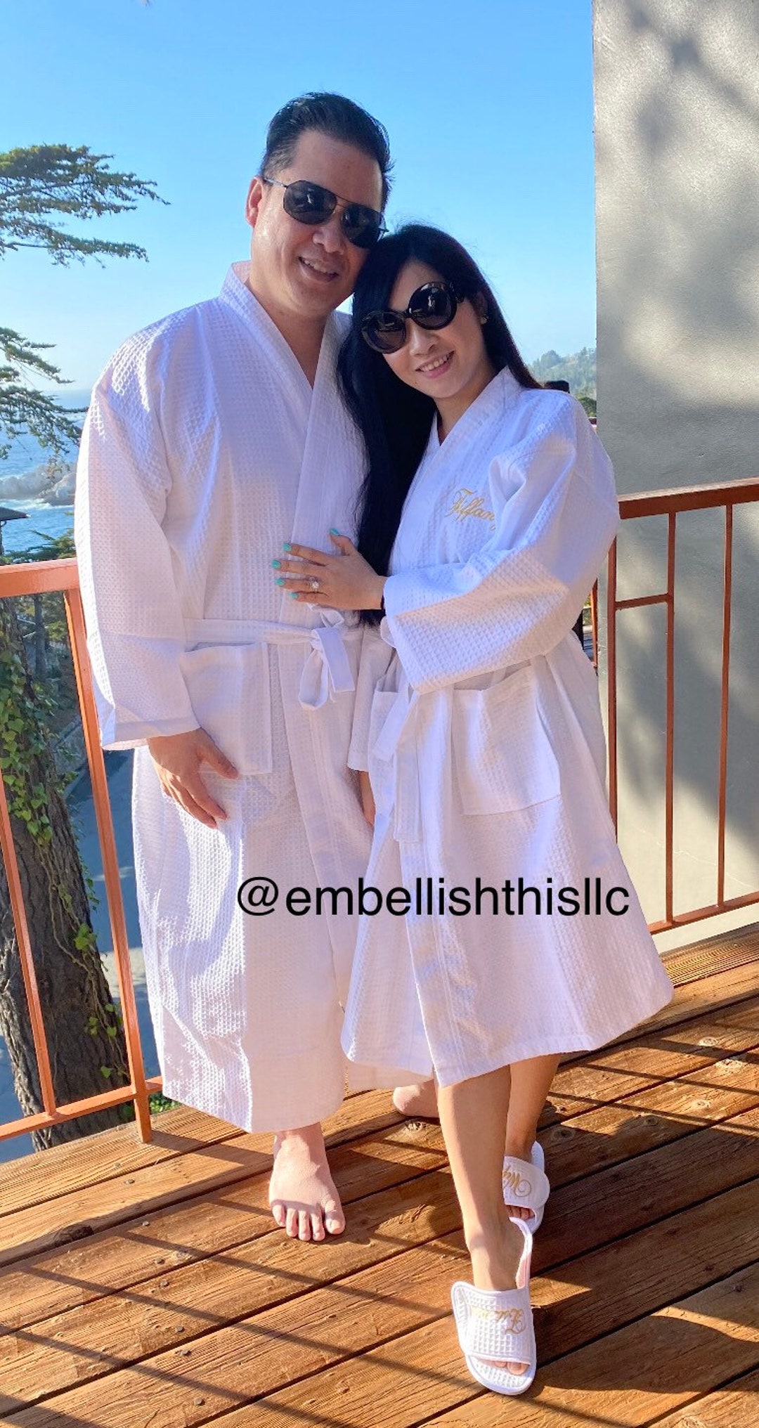 Customized Couples Gift, Set of 2 COUPLES Robes, Personalized Couples