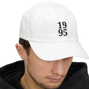 1995 Embroidered Baseball Hat: 30th Birthday Gift