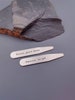 Eleven years - Steel Collar Stays - Collar Stiffeners - Collar Bones - Gentleman gift - UK seller - Metal Collar Bones - Anniversary Gift 