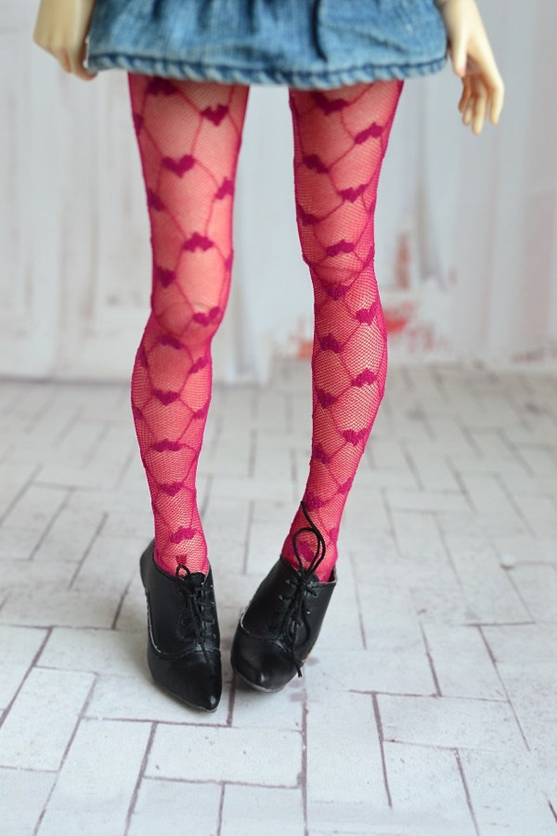 Cherry Tights Hearts for Doll 1/4 Slim Msd Minifee Bjd Etsy