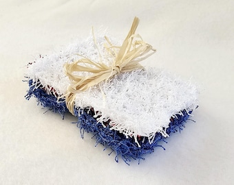 Patriot Days Scrubbies Crocheted Dish Scrubbers, Set of 3