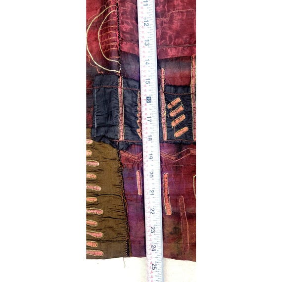 Vintage Chico’s Art Jacket Patchwork Metallic Boh… - image 4