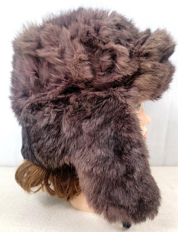 Soviet Rabbit Hat Vintage 1975 Soviet Rabbit Fur Ushanka – Authentic US… - Gem