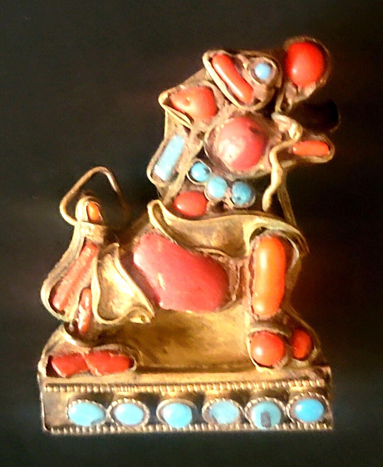 Vintage Tibetan Brooch - Etsy