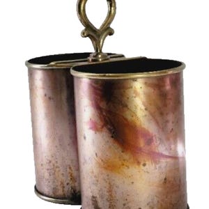 Vintage Copper & Brass Double Wine Bottle Cooler by Global Views - Made in India