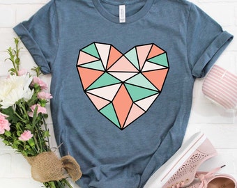 Geometric Heart SVG Cut File