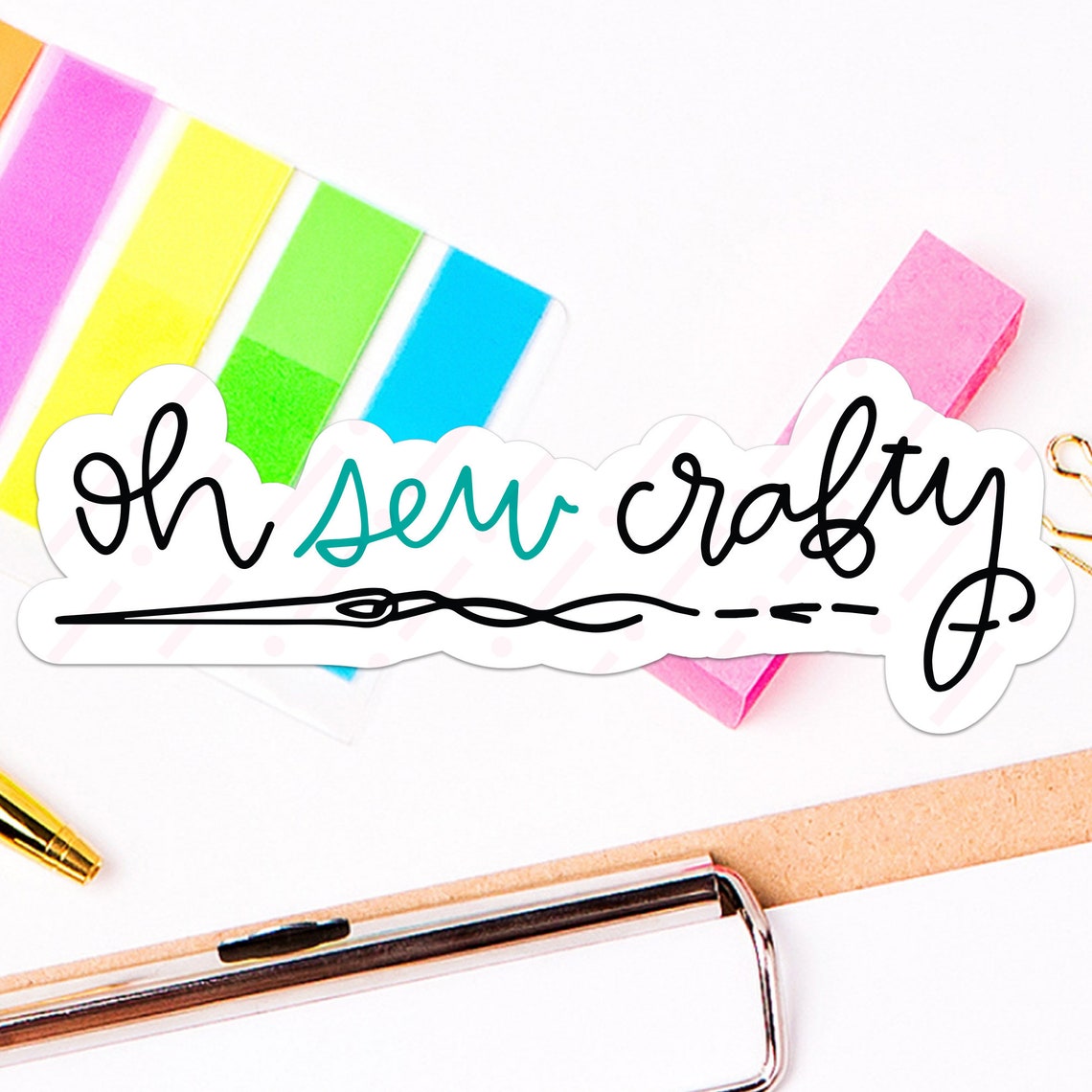 Oh Sew Crafty Sticker SVG and PNG Files for Print & Cut. Oh Etsy