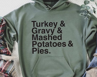 Turkey, Gravy, Mashed Potatoes & Pie SVG cut file