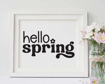 Hello Spring SVG Cut File