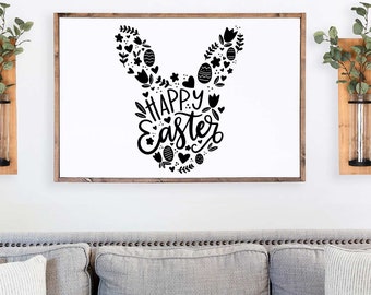 Happy Easter Bunny SVG Cut File